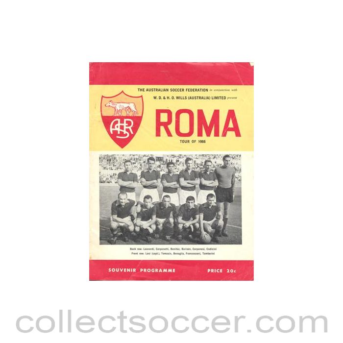 1966 Victorian State X1 v Roma Official Programme