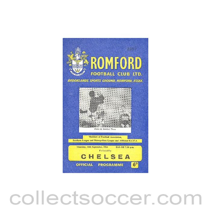 1964 - Romford vChelsea official programme 10/09/1964