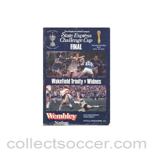 1979 - Rugby - Wakefield Trinity v Widnes official programme 05/05/1979 Rugby League Final