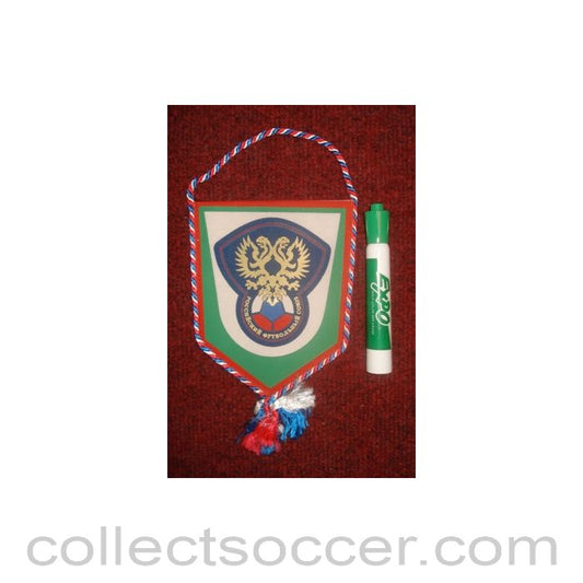 The Russian Football Association Pennant once property of the football referee Neil Midgley
