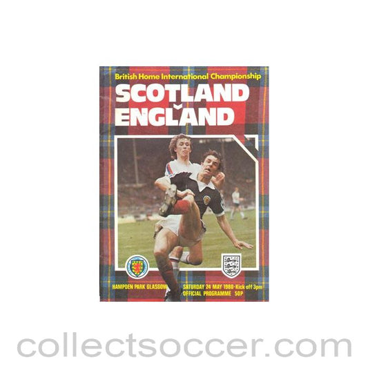 1980 - Scotland v England official programme 24/05/1980 British Home International Championship