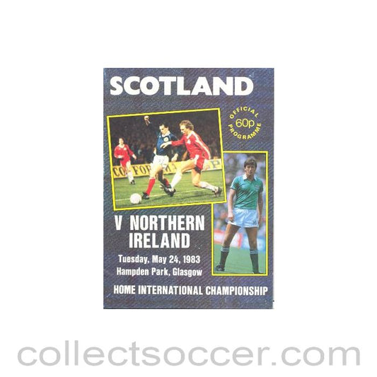 1983 Scotland v Northern Ireland official programme 24/05/1983