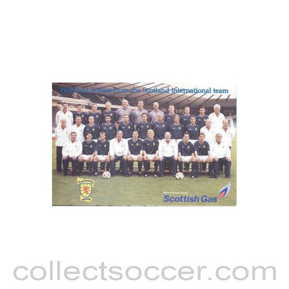 Scotland International Team colour postcard