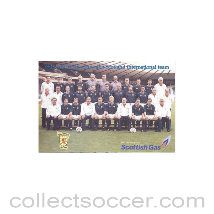 Scotland International Team colour postcard