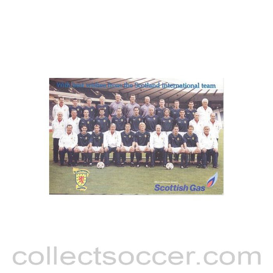 Scotland International Team colour postcard