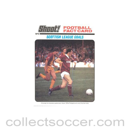 Shoot! produced card titeled Scottish League Goals
