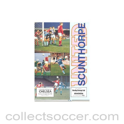 1988 - Scunthorpe vChelsea official programme 27/09/1988