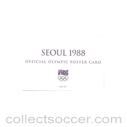 1988 - Seoul 1988 Official Olympic Poster Card