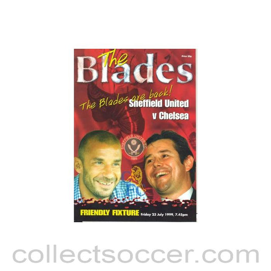 1999 - Sheffield United vChelsea official programme 23/07/1999 Friendly Match