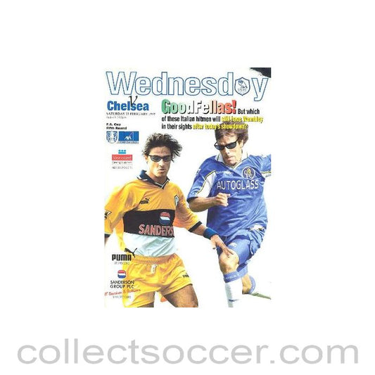 1999 - Sheffield Wednesday vChelsea official programme 13/02/1999
