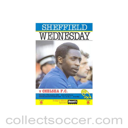 1985 - Sheffield Wednesday vChelsea official programme 17/08/1985