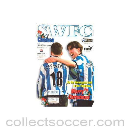 1997 - Sheffield Wednesday vChelsea official programme 20/12/1997