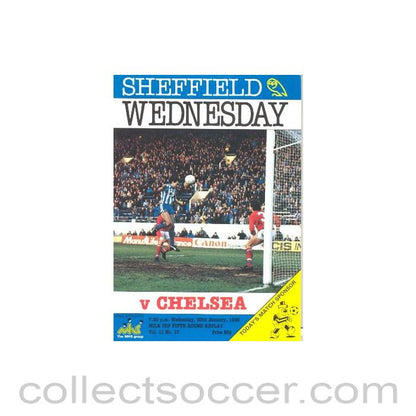 1985 - Sheffield Wednesday vChelsea official programme 30/01/1985