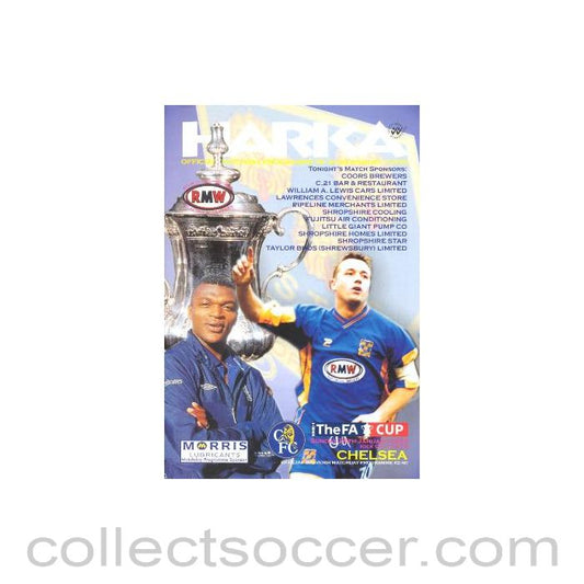 2003 - Shrewsbury Town vChelsea official programme 26/01/2003 F.A. Cup