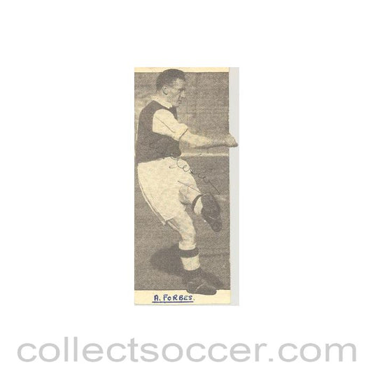 Signed Newspaper Cutting Photograph A. Forbes