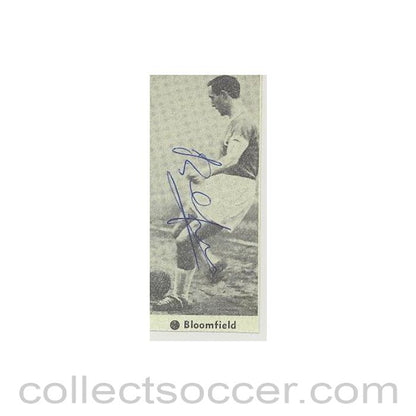 Signed Newspaper Cutting Photograph Bloomfield