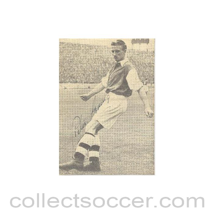 Signed Newspaper Cutting Photograph of an unknown footballer