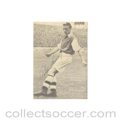 Signed Newspaper Cutting Photograph of an unknown footballer