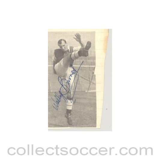Signed Newspaper Cutting Photograph of an unknown footballer