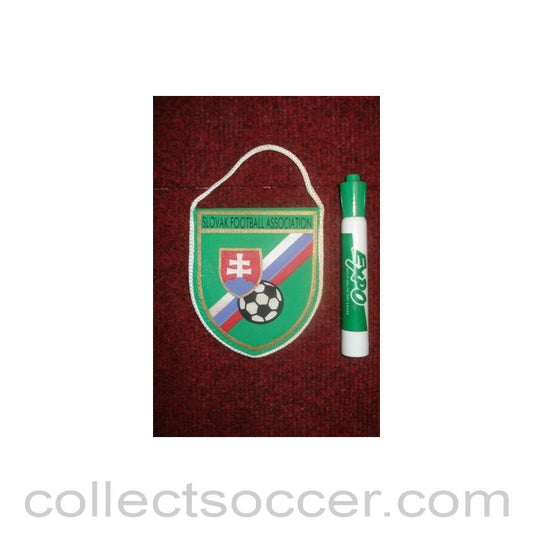 The Slovakian Football Association Pennant once property of the football referee Neil Midgley