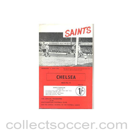1969 - Southampton vChelsea official programme 01/02/1969