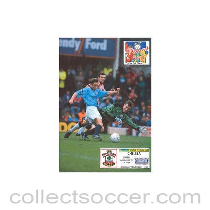 1991 - Southampton vChelsea official programme 23/11/1991
