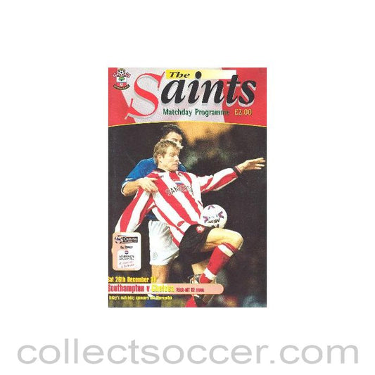 1998 - Southampton vChelsea official programme 26/12/1998