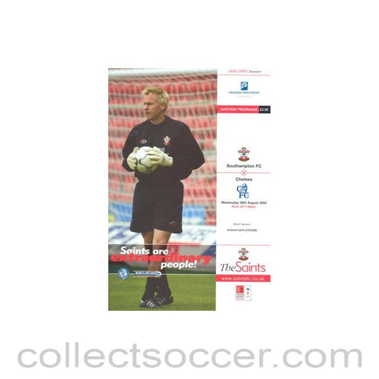 2002 - Southampton v Chelsea official programme 28/08/2002 Premier League