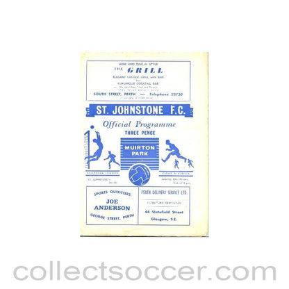 St. Johnstone v Celtic official programme