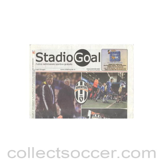 2009 - Stadio Goal official programme given out at the game in Turin between Juventus andChelsea on 10/03/2009