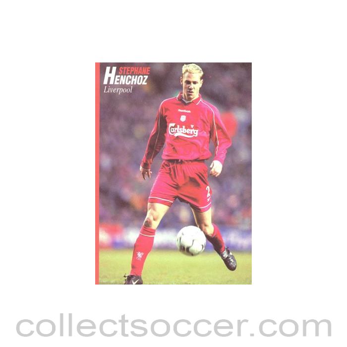 Liverpool - Stephane Henchoz unofficial Thai produced colour postcard