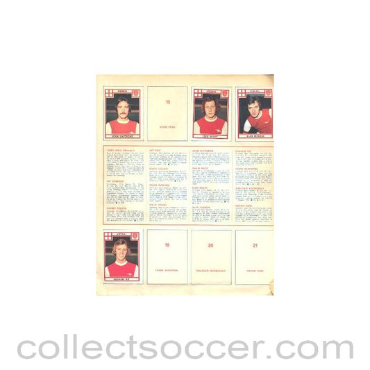 1970 - A large Sicker Collection of all large British teams of 1970's, 62 pages