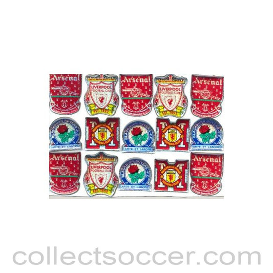 Football Stickers Collection of 15 plastic stickers
