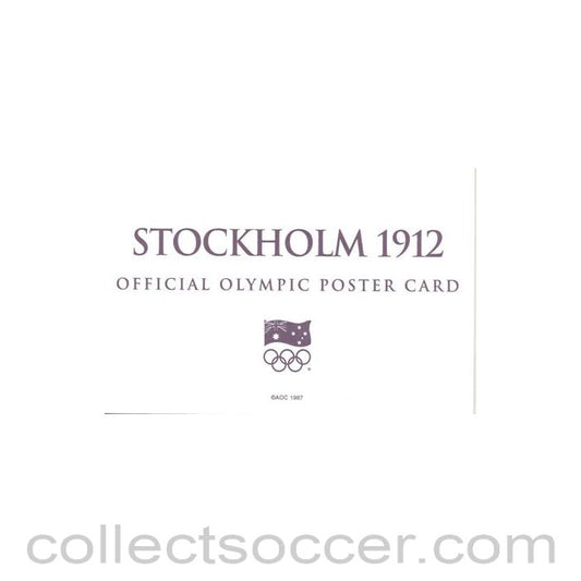 1912 - Stockholm 1912 Official Olympic Poster Card