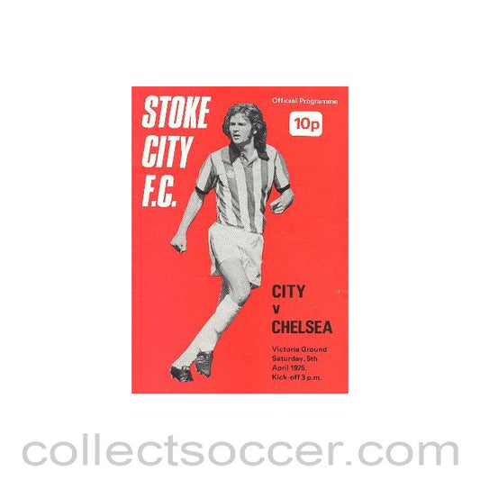 1974 - Stoke City vChelsea official programme 05/04/1974