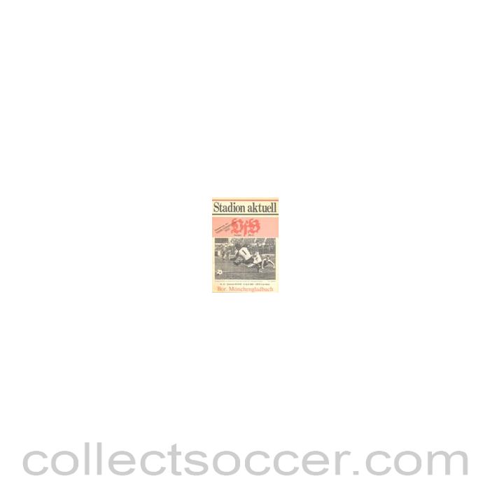 1980 Stuttgart v Borussia Monchengladbach official programme 09/04/1980 UEFA Cup