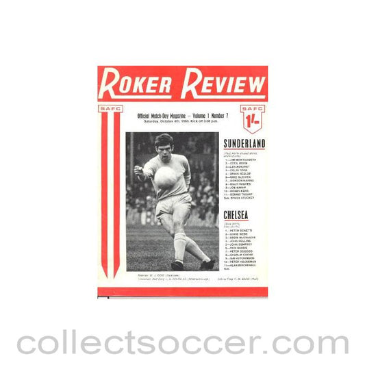 1969 - Sunderland vChelsea official programme 04/10/1969
