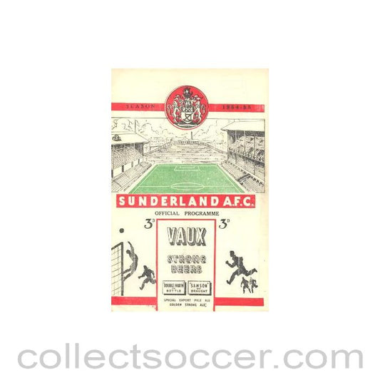 1954 - Sunderland v Chelsea official programme 06/11/1954 - Chelsea first Championship season