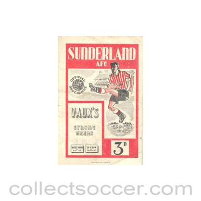 1951 - Sunderland vChelsea official programme 17/03/1951