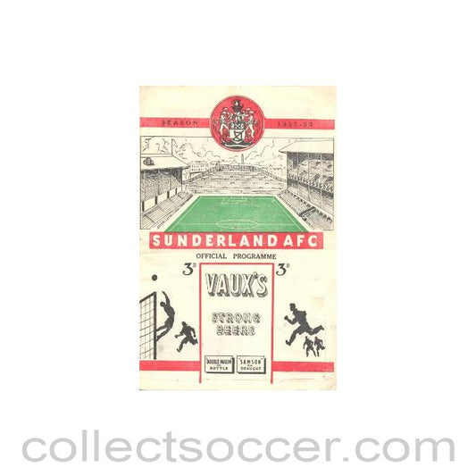 1952 - Sunderland v Chelsea official football programme 20/09/1952