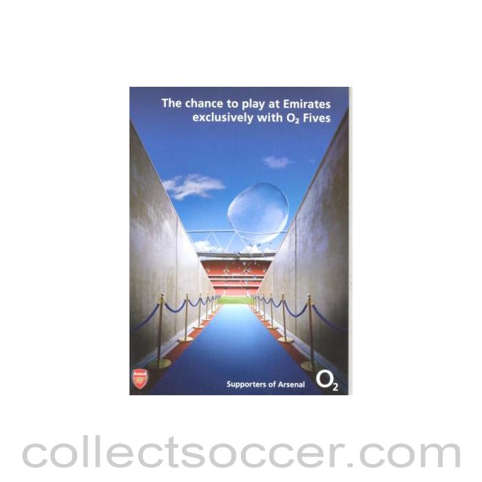 Supporters of Arsenal O2 Five-a-Side card
