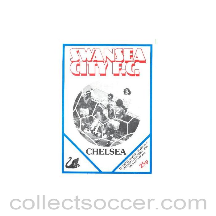 1980 - Swansea City v Chelsea official programme 26/04/1980