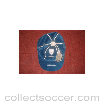 1988 England Players Cap v Sweden