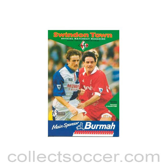 1994 - Swindon Town vChelsea official programme 01/01/1994