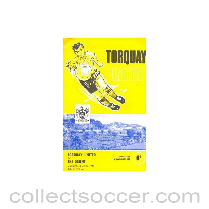 1968 - Torquay United v Leyton Orient official programme 01/04/1968
