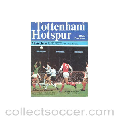 1979 - Tottenham Hotspur v Altricham official programme 06/01/1979 F.A. Cup