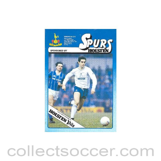 1984 - Tottenham Hotspur v Birmingham City official programme 25/02/1984 Canon League