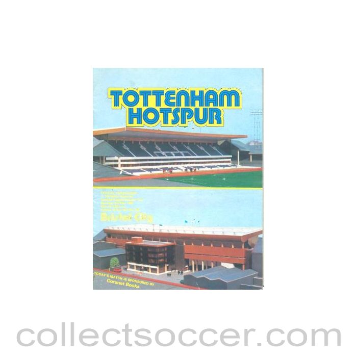 1980 - Tottenham Hotspur v Bristol City official programme 03/05/1980 Football League