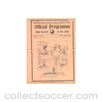 1938 - Tottenham Hotspur v Burnley official programme 27/12/1938