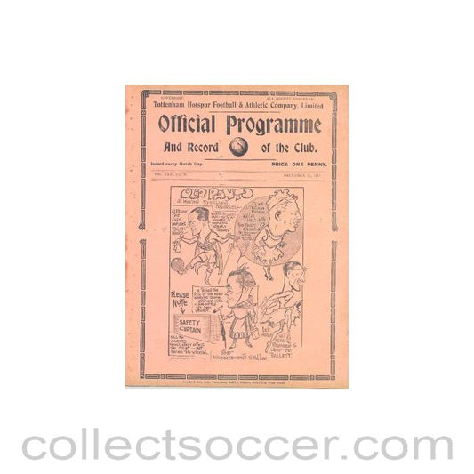 1937 - Tottenham Hotspur v Bury official programme 27/12/1937